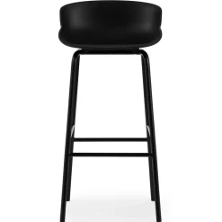 Normann Copenhagen Bar Stools*Hyg barstool metal legs 75 cm, Black