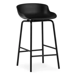 Normann Copenhagen Bar Stools*Hyg barstool metal legs 65 cm, Black