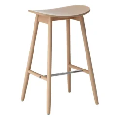 Massproductions Bar Stools*Icha barstool 65 cm, Beech Beige