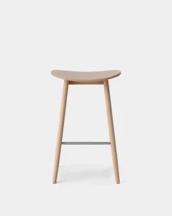 Massproductions Bar Stools*Icha barstool 65 cm, Beech Beige