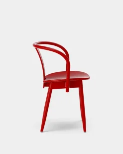 Massproductions Chairs*Icha chair, varnished beech Red