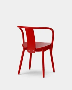Massproductions Chairs*Icha chair, varnished beech Red