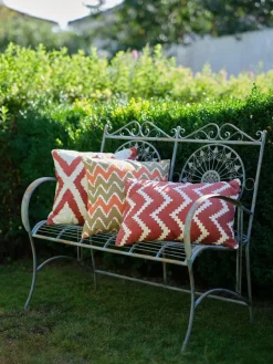 Chhatwal & Jonsson Garden Details & Accessories*Ikat Bangalore outside cushion 50x50 cm, -apricot orange Beige