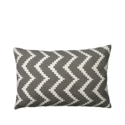 Chhatwal & Jonsson Garden Details & Accessories*Ikat Sema cushion, /off white. 40 cm Grey
