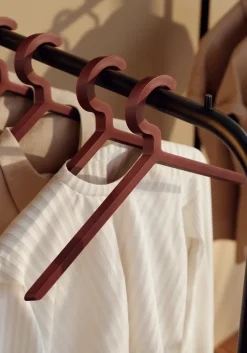 Woud Clothes Racks, Coat Stands & Hangers|Clothes Hooks & Hangers*Illusion hanger, 3-pack, Deep Red