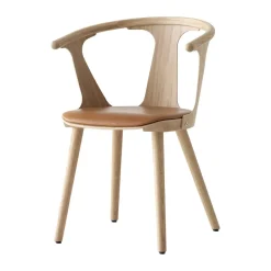&Tradition Chairs*In Between SK2 chair, Oiled oak-Noble cognac leather Brown