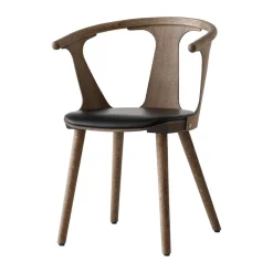 &Tradition Chairs*In Between SK2 chair, Smoked oiled oak-Noble leather Black