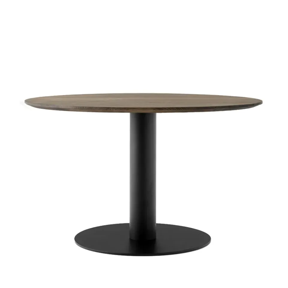 &Tradition Dining Tables*In Between SK12 dining table, Oak smoked oil matte black metal stand Beige