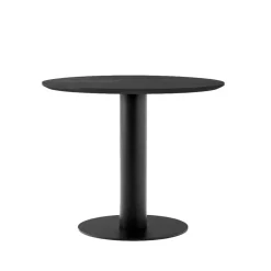 &Tradition Dining Tables*In Between SK11 dining table, lacquered oak. matte metal stand Black