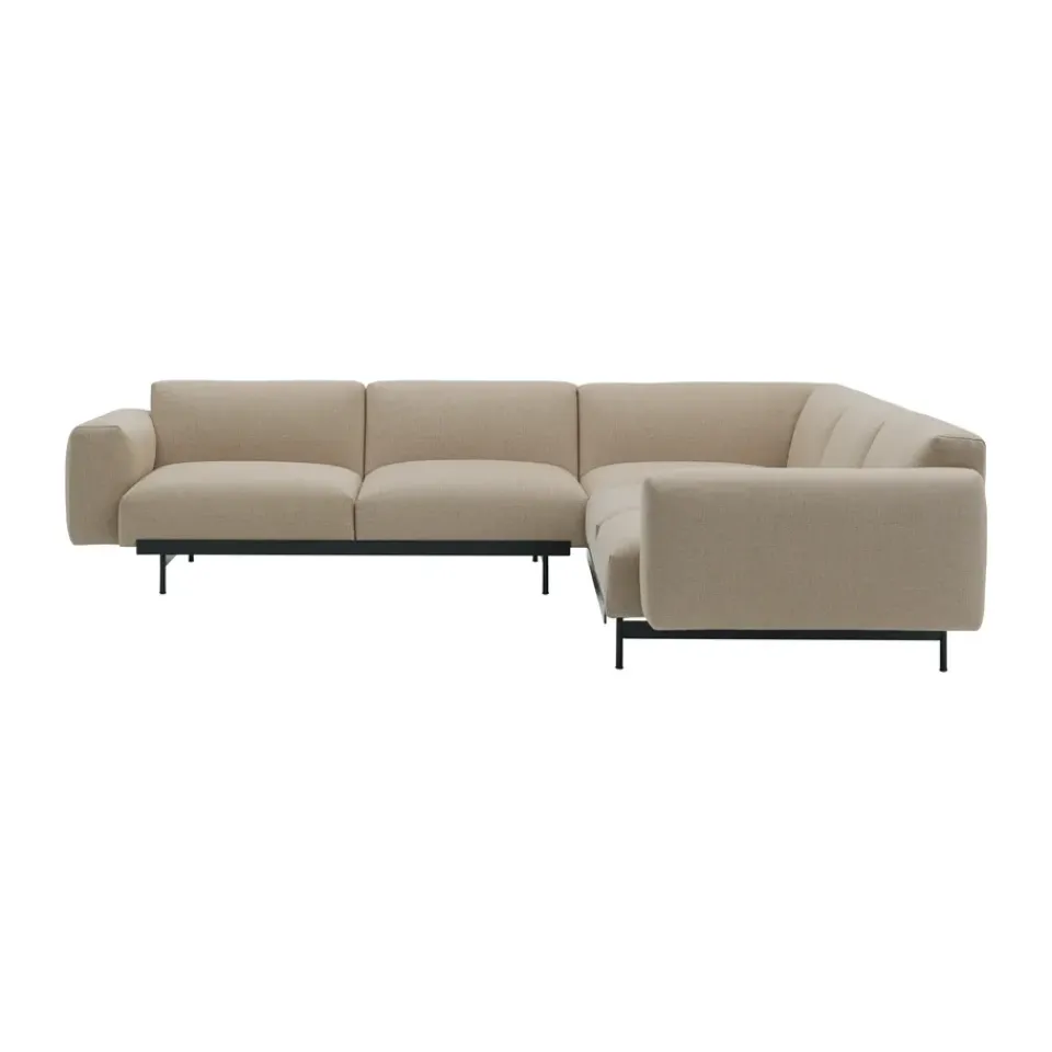 Muuto Sofas*In Situ corner sofa configuration 1, Ecriture 240-Black Beige