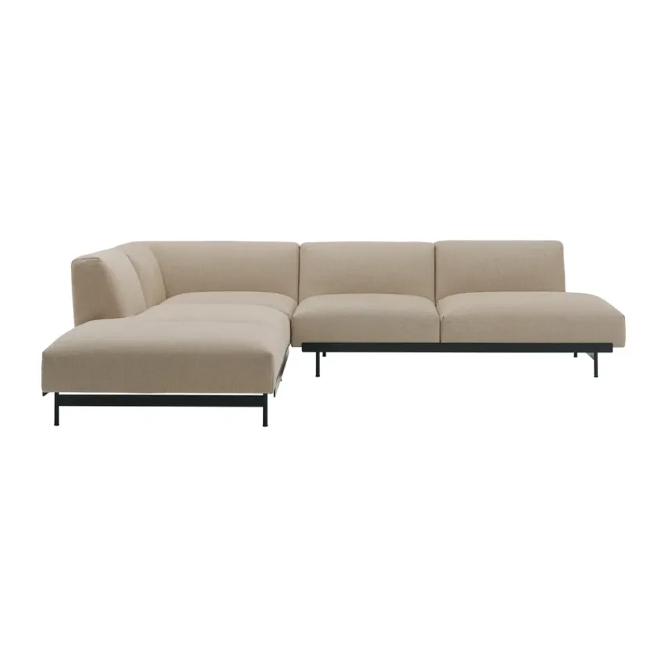 Muuto Sofas*In Situ corner sofa configuration 5, Ecriture 240-Black Beige