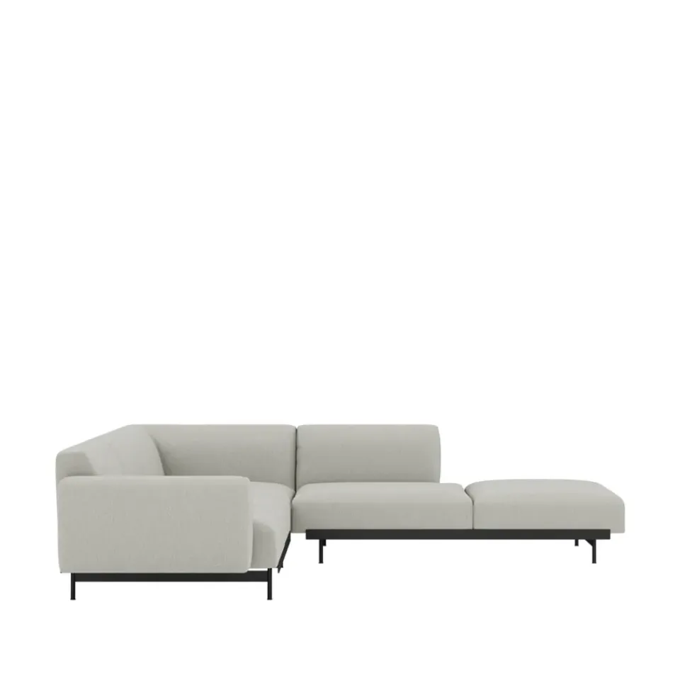 Muuto Sofas*In Situ corner sofa configuration 3, Clay 12-Configuration 3-Black Grey