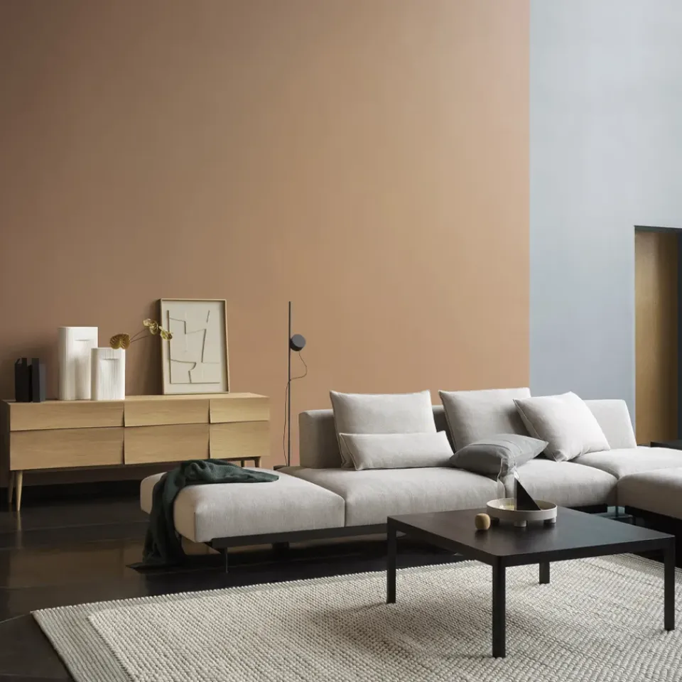 Muuto Sofas*In Situ corner sofa configuration 3, Clay 12-Configuration 3-Black Grey