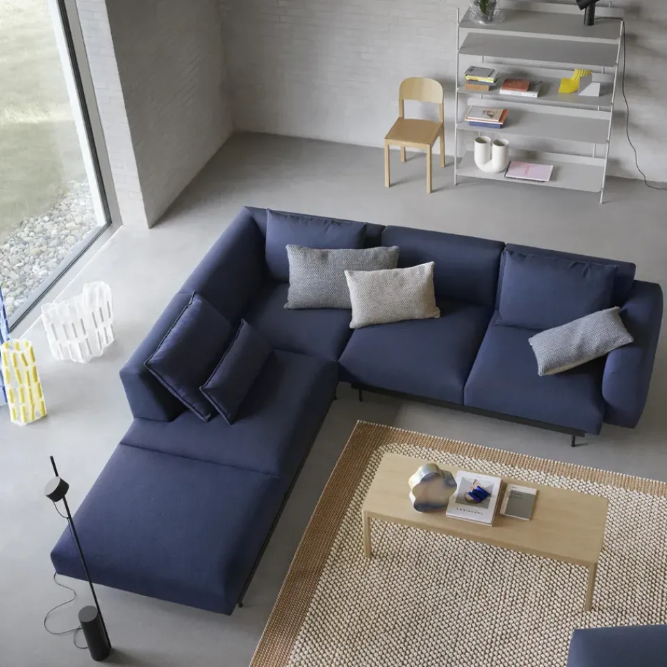 Muuto Sofas*In Situ corner sofa configuration 3, Clay 12-Configuration 3-Black Grey