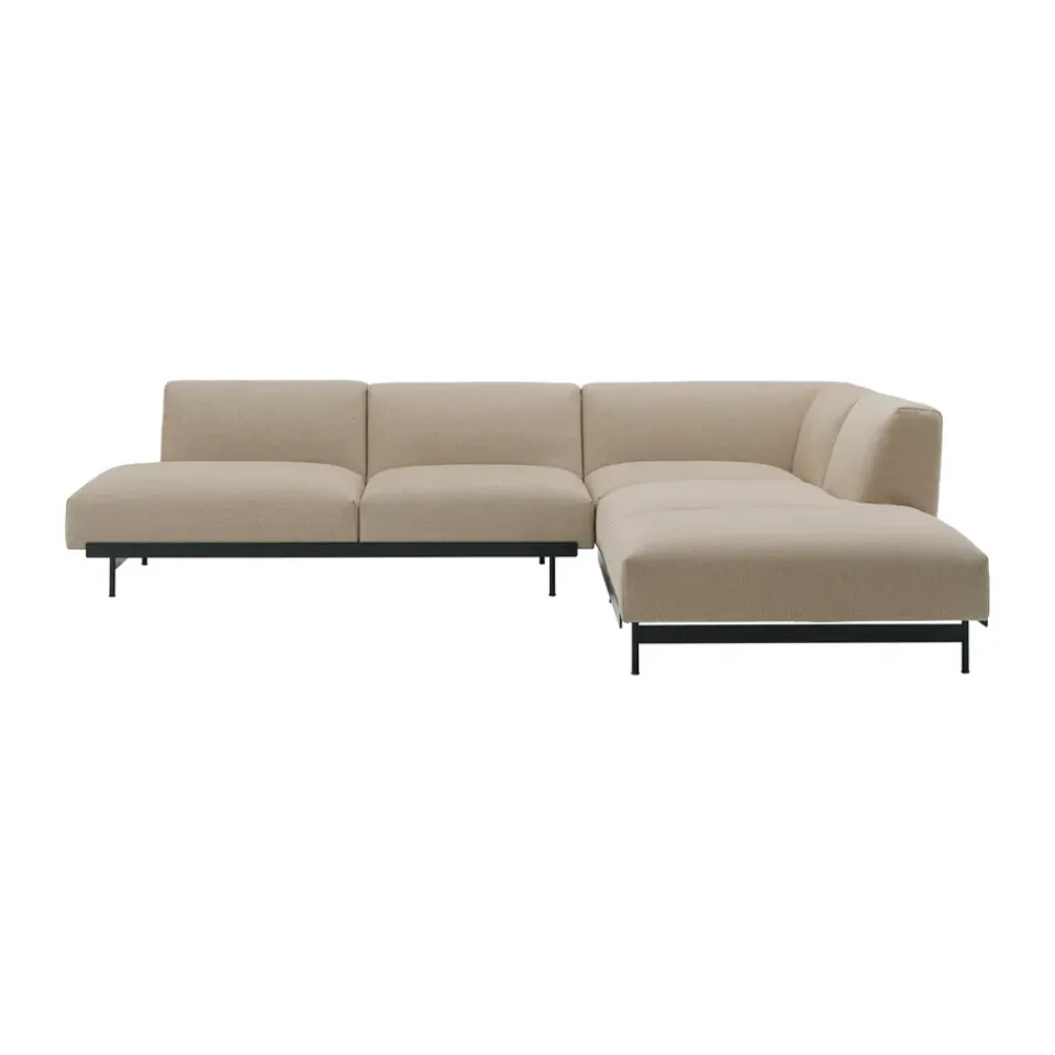Muuto Sofas*In Situ corner sofa configuration 4, Ecriture 240-Black Beige