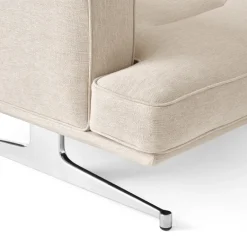 &Tradition Armchairs & Footstools*Inland AV21 armchair, Clay 0011-polished aluminium Beige