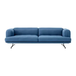 &Tradition Sofas*Inland AV23 3-seater sofa, Vidar 4 Denim 733-black leg Blue