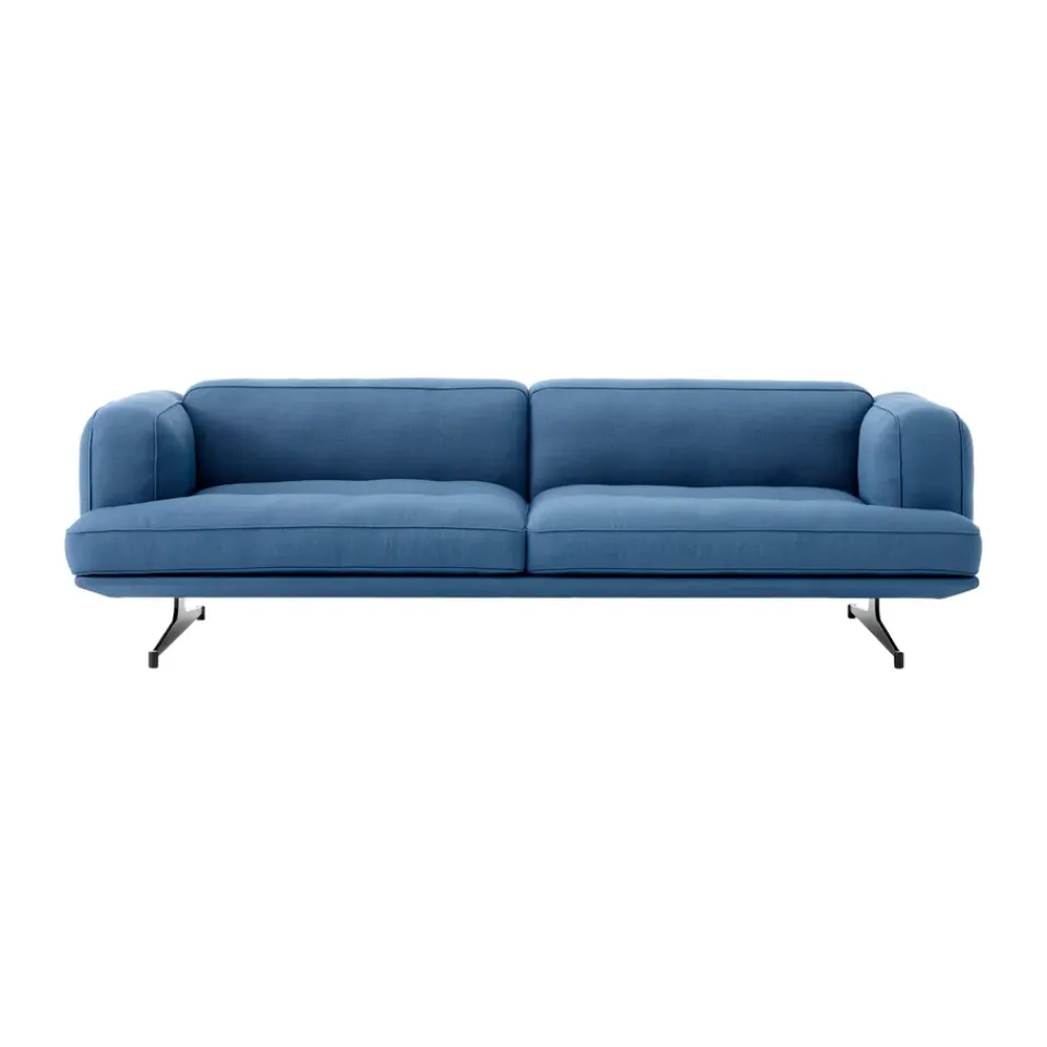 &Tradition Sofas*Inland AV23 3-seater sofa, Vidar 4 Denim 733-black leg Blue