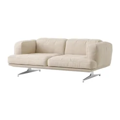&Tradition Sofas*Inland AV22 sofa 2-seater, Clay 0011-polished aluminium Beige