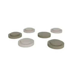 OYOY Children's Chairs|Children's Chairs*Iro stackable stool, Olive-clay GreenBeige