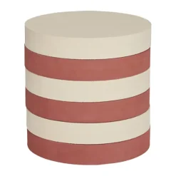 OYOY Children's Chairs|Children's Chairs*Iro stackable stool, Vanilla-nutmeg WhitePink