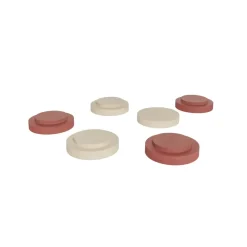 OYOY Children's Chairs|Children's Chairs*Iro stackable stool, Vanilla-nutmeg WhitePink