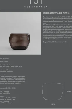 101 Copenhagen Coffee Tables*Ishi coffee table medium, Smoked forest Brown