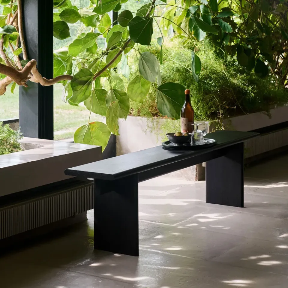 &Tradition Benches*Ita OS5 bench 170 cm, Dark stained oak Brown