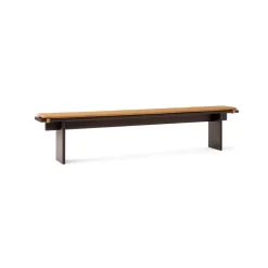 &Tradition Benches*Ita OS6 bench 230 cm, Dark stained oak Brown