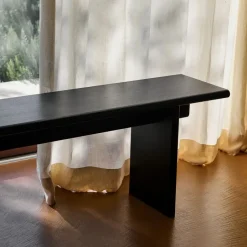 &Tradition Benches*Ita OS6 bench 230 cm, Dark stained oak Brown