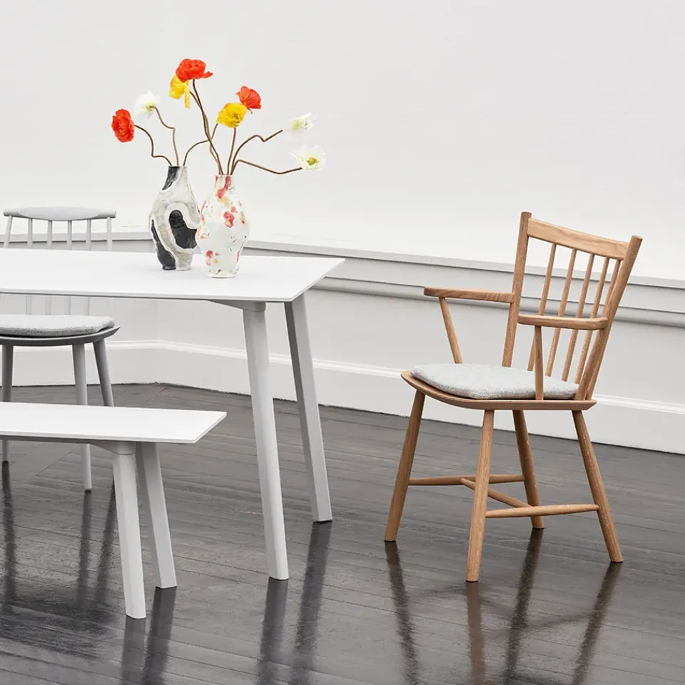 HAY Chairs*J42 armchair, lacquered beech Black