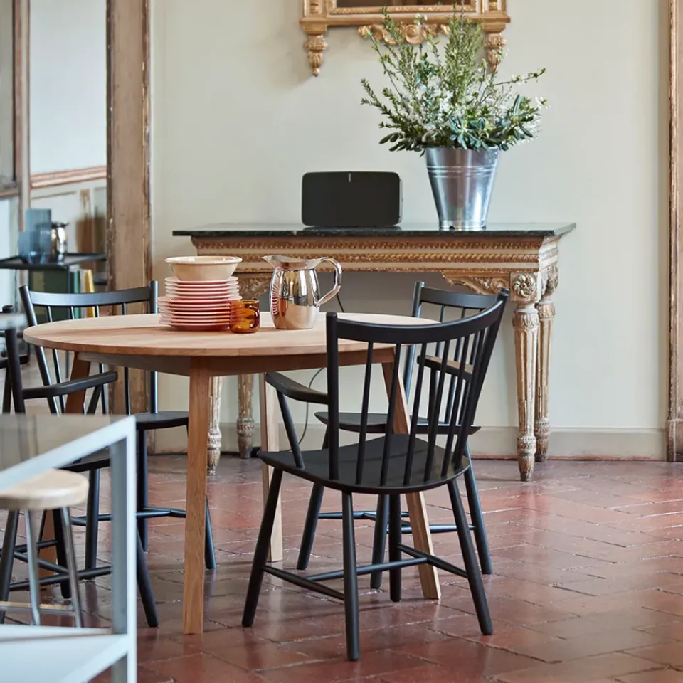HAY Chairs*J42 armchair, lacquered beech Black