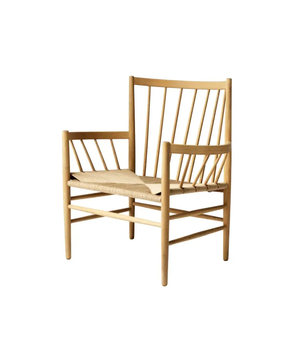 FDB Møbler Armchairs & Footstools*J82 armchair, Oak nature lacquered Brown