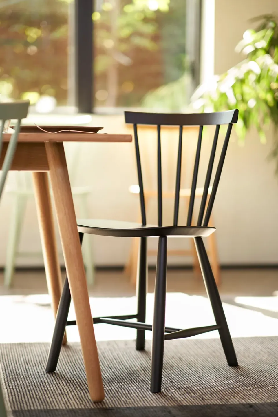 FDB Møbler Chairs*J46 chair, Beech painted Black