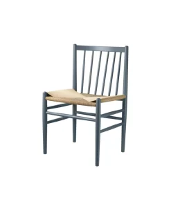 FDB Møbler Chairs*J80 chair, Beech grey painted-nature Blue