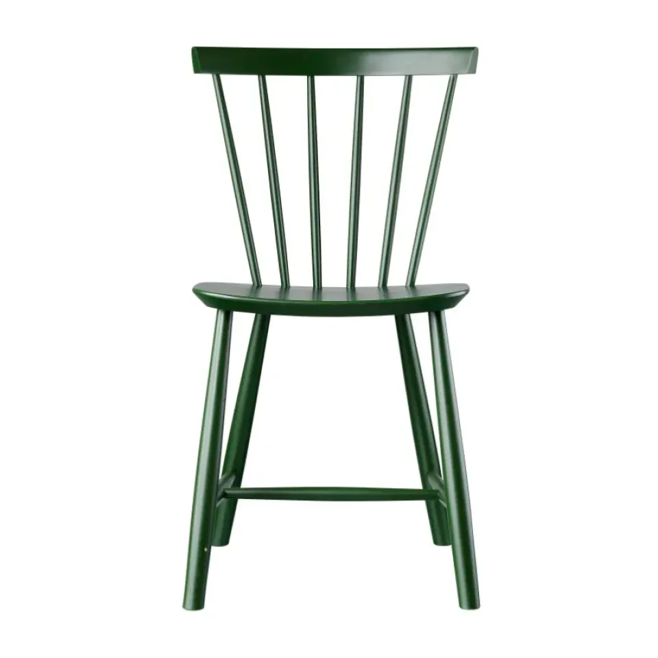 FDB Møbler Chairs*J46 chair, Beech bottle painted Green
