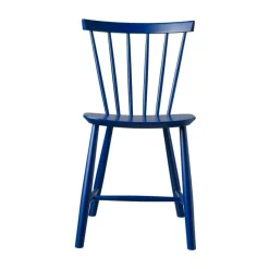 FDB Møbler Chairs*J46 chair, Beech dark painted Blue