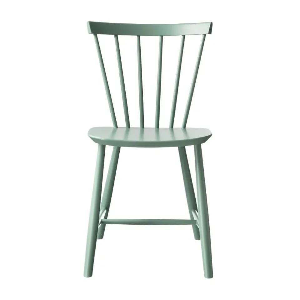 FDB Møbler Chairs*J46 chair, Beech dusty painted Green