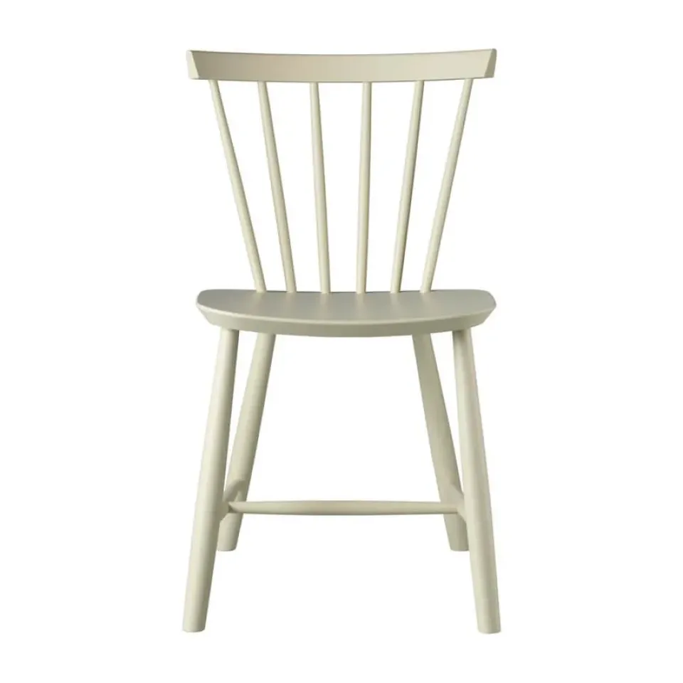 FDB Møbler Chairs*J46 chair, Beech roots painted Beige