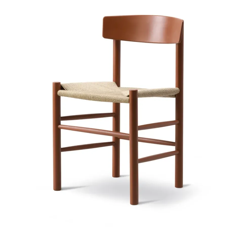 Fredericia Furniture Chairs*J39 chair, Herritage -braided natural Red