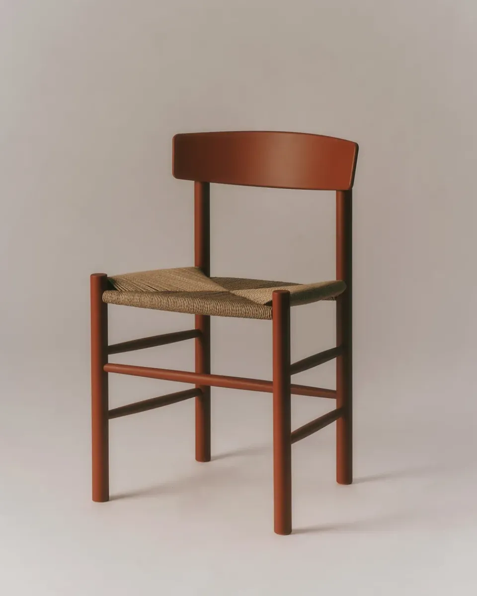 Fredericia Furniture Chairs*J39 chair, Herritage -braided natural Red