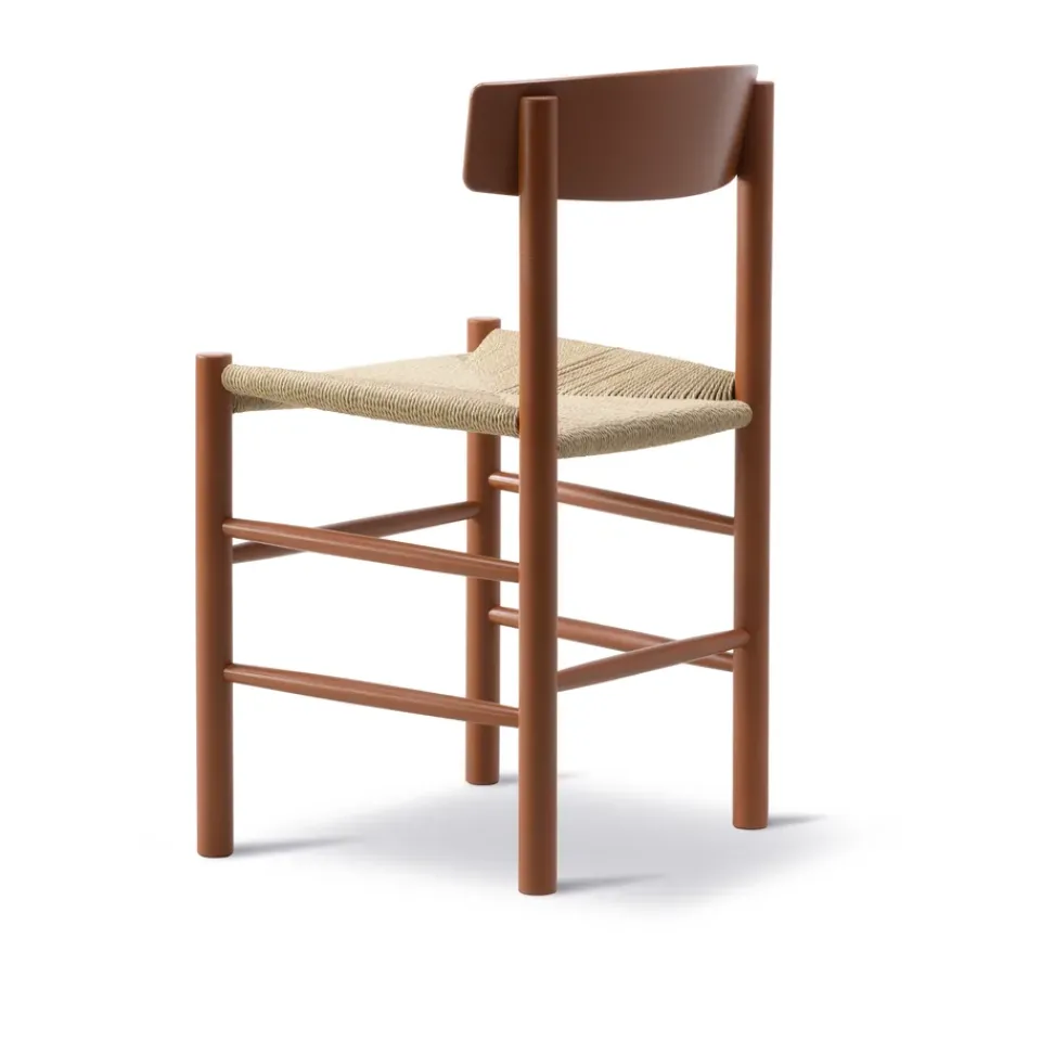 Fredericia Furniture Chairs*J39 chair, Herritage -braided natural Red