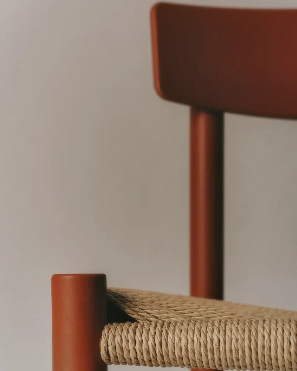 Fredericia Furniture Chairs*J39 chair, Herritage -braided natural Red