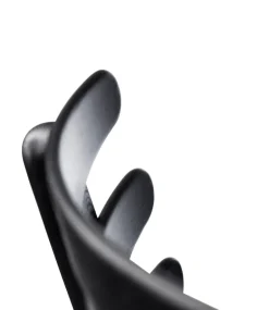 FDB Møbler Chairs*J48 chair, Oak painted- leather Black