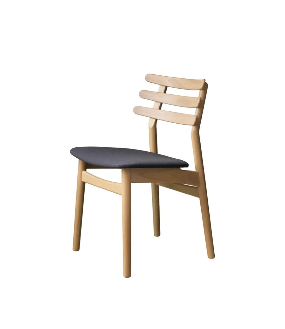 FDB Møbler Chairs*J48 chair, Oak nature lacquered-anthracite Brown