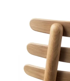 FDB Møbler Chairs*J48 chair, Oak nature lacquered-anthracite Brown