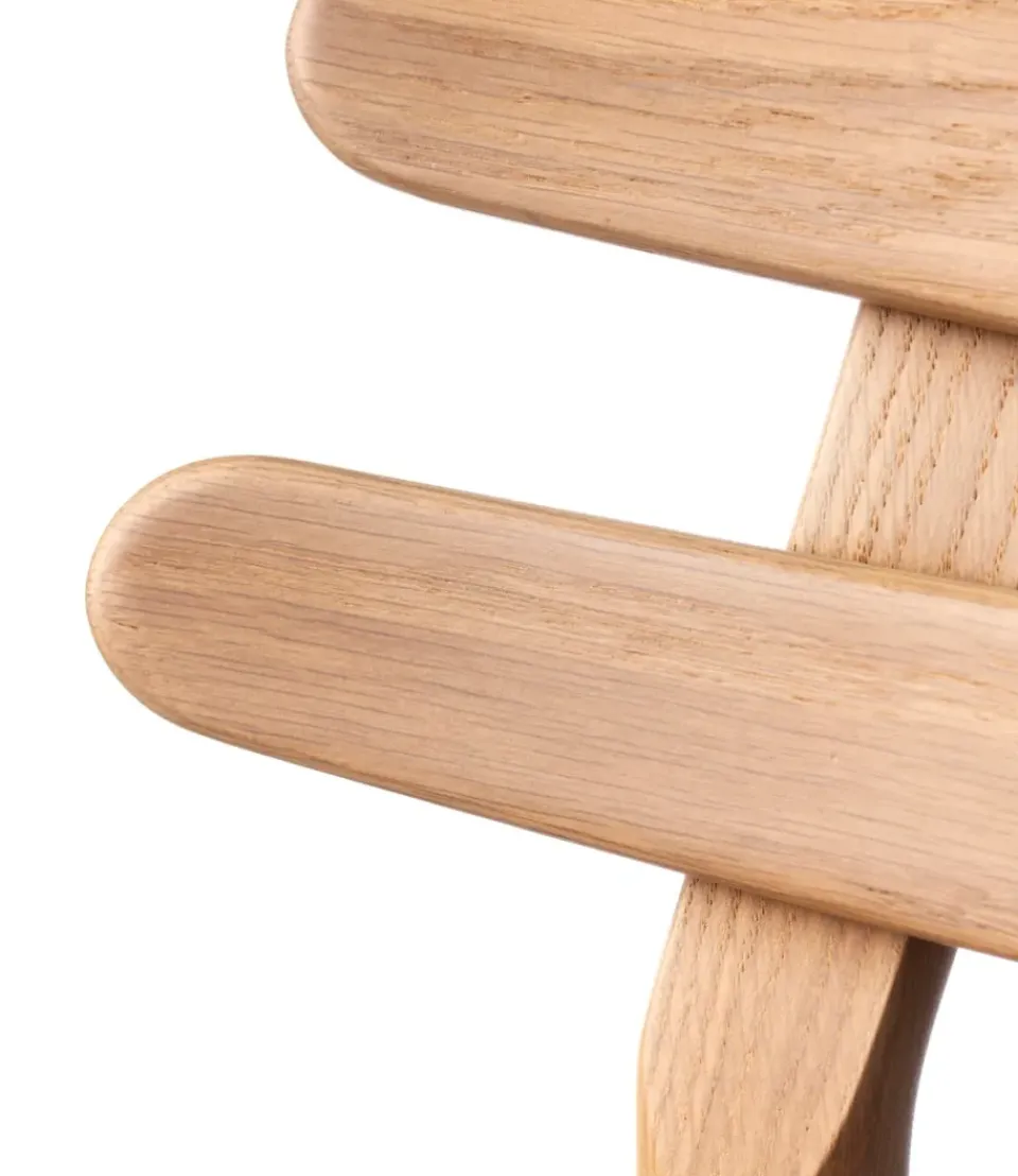 FDB Møbler Chairs*J48 chair, Oak nature lacquered-anthracite Brown