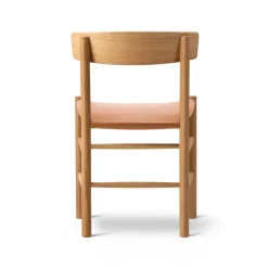Fredericia Furniture Chairs*J39 chair, Oiled oak-leather Omni 307 cognac Brown