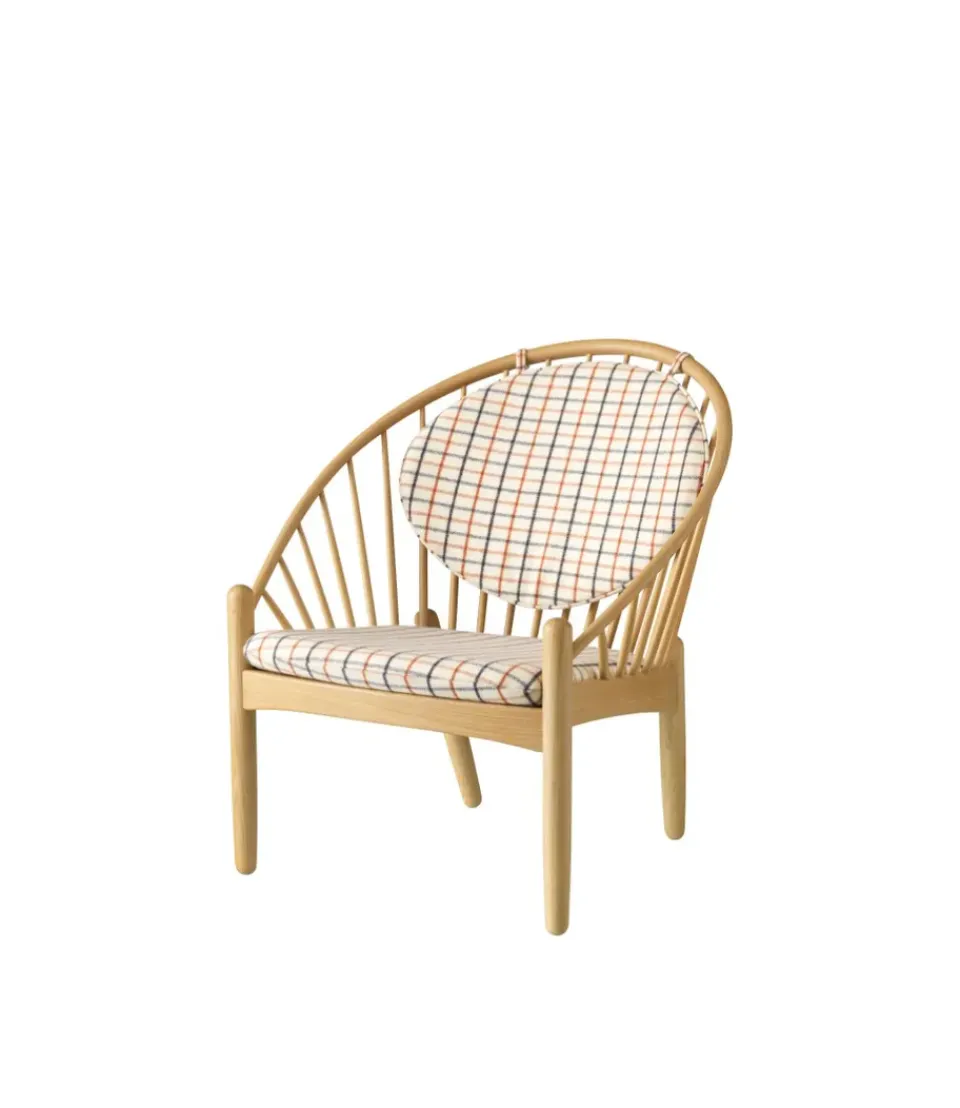 FDB Møbler Armchairs & Footstools*J166 Jørna chair, Oak nature lacque- diced Red