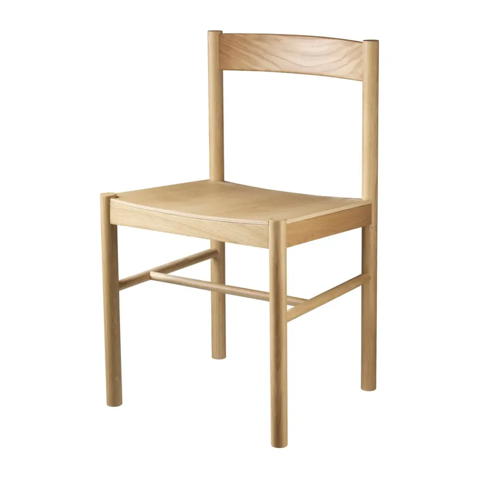 FDB Møbler Chairs*J178 Lønstrup chair v2, Oak nature lacquered Beige